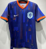 VIRGIL #4 NL Away Blue Fans Soccer Jersey 2024/25