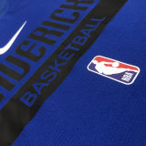 2023/24 Mavericks Blue Training Tank Top NBA Jerseys