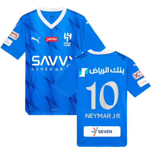 NEYMAR JR #10 Al Hilal SFC Home Blue Fans Jersey 2023/24 利雅得新月