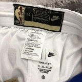 2023 Nets White Retro NBA Pants