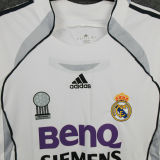 2006/07 RM White Home Long Sleeve Retro Jersey