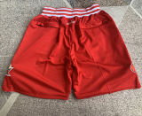49ERS red Four Bags NBA Pants