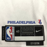 76ers EMBIID #21 City Edition White NBA Jerseys