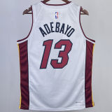 2023/24 Miami Heat ADEBAYO #13 White NBA Jerseys