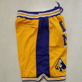 Kobe High School Edition Yellow Four Bags NBA Pants