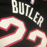 2023/24 Miami Heat BUTLER #22 Black NBA Jerseys 热压