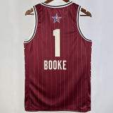 2024 ALL-STAR BOOKE #1 Red NBA Jerseys