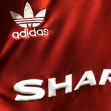 1984 M Utd Home Red Retro Soccer Jersey