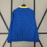 2024/25 Brazil Yellow And Blue Reversible Windbreaker 双面