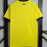 2023/24 Ecuador Home Yellow Fans Soccer Jersey