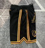 Lakers Black Four Bags NBA Pants