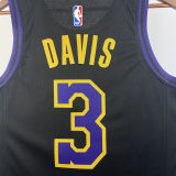 2023/24 Lakers DAVIS #3 Black City Edition NBA Jerseys