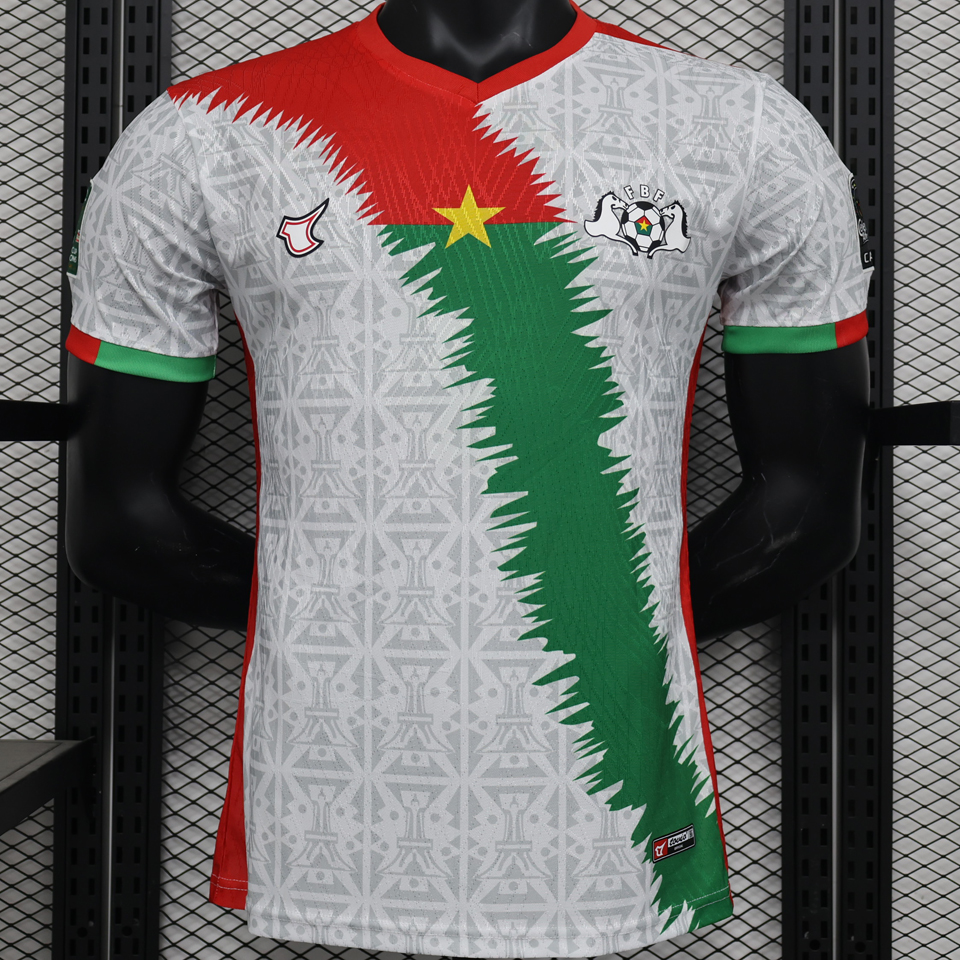 2024 Burkina Faso Local White Versión Jugador