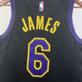 2023/24 Lakers JAMES #6 Black City Edition NBA Jerseys