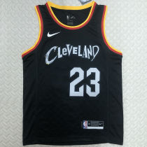 Cleveland JAMES #23 Black City Edition NBA Jerseys