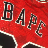 1997/98 Bulls BAPE×M&N #93 Red NBA Jerseys