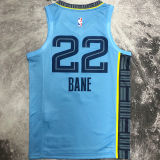 2023 Grizzlies BANE #22 Blue NBA Jerseys