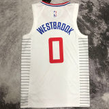 Clippers WESTBROOK #0 White NBA Jerseys