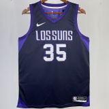 Suns DURANT #35 Purple City Edition NBA Jerseys