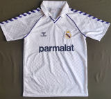 1987-1989 RM White Home Retro Soccer Jersey