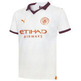 2023/24 Man City Away White Player Version Jersey