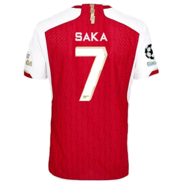 SAKA #7 ARS 1:1 Quality Home Fans Jersey 2023/24 (UCL Font)