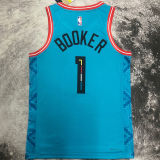 2023/24 Suns BOOKER #1 Wathet City Edition NBA Jerseys