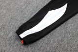 2024 MS Black Hoody Zipper Jacket Windbreaker