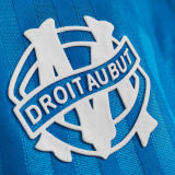 1990/91 Marseille Away Blue Retro Soccer Jersey