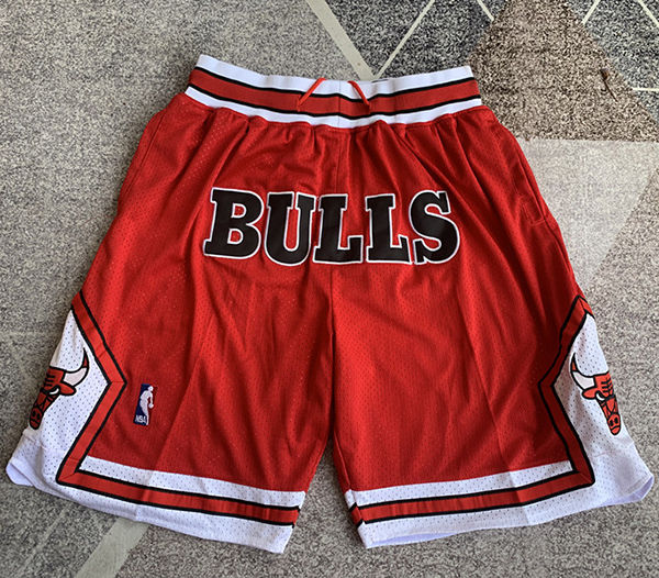 Bulls Red Four Bags NBA Pants