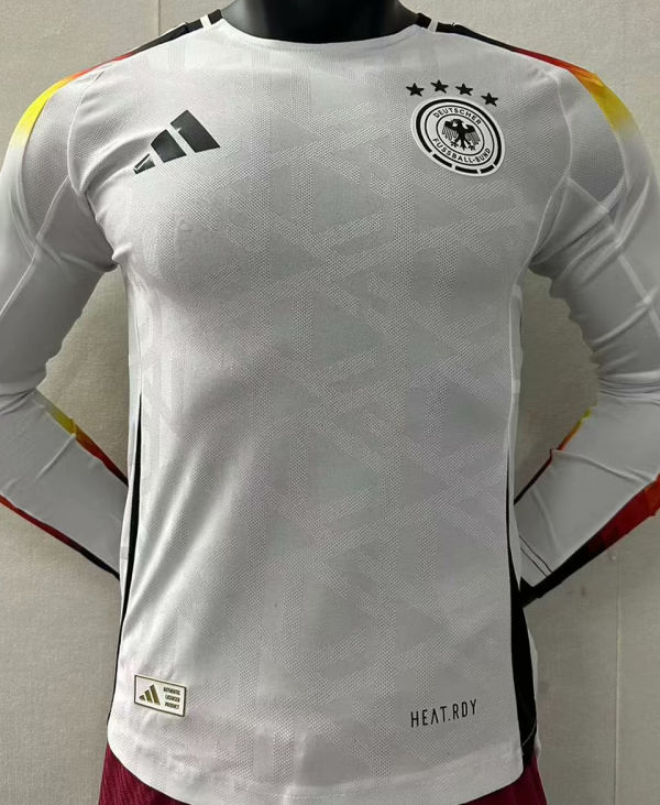 2024/25 Germany Home White Player Version Long Sleeve Jersey