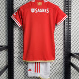 2023/24 Benfica Home Red Kids Soccer Jersey