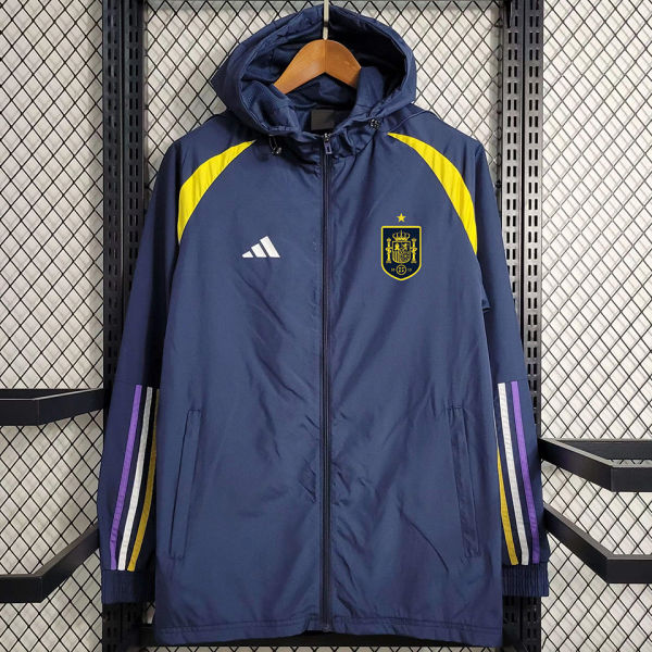 2023/24 Spain Sapphire Blue Windbreaker