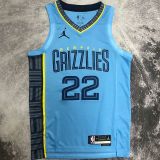 2023 Grizzlies BANE #22 Blue NBA Jerseys