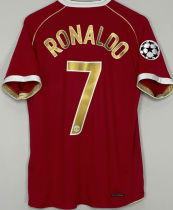 RONALDO #7 M Utd Home Retro Jersey 2006/07 (Have UCL Patch 带1个欧冠球 UCL Font 欧冠字体 )
