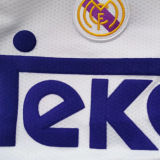 1997-1998 RM White Home Retro Soccer Jersey