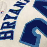 LA Lakers Bryant # 24 White NBA Jerseys Hot Pressed