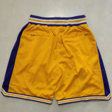 Kobe High School Edition Yellow Four Bags NBA Pants