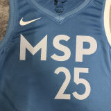 Timberwolves ROSE #25 Blue NBA Jerseys