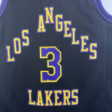 2023/24 Lakers DAVIS #3 Black City Edition NBA Jerseys