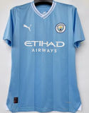 2023/24 Man City Home Blue Player Version Jersey