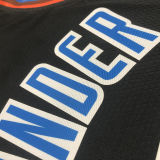 2023/24 KC Thunder WESTBROOK #0 Black City Edition NBA Jerseys