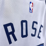2023/24 Timberwolves ROSE # 25 White NBA Jerseys