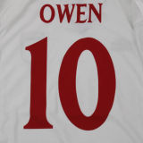 1999/2001 England Home White Retro Soccer Jersey