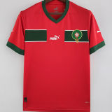 ZIYECH #7 Morocco Home Red Fans Jersey 2022/23