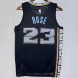 2023/24 Grizzlies ROSE #23 Black City Edition NBA Jerseys