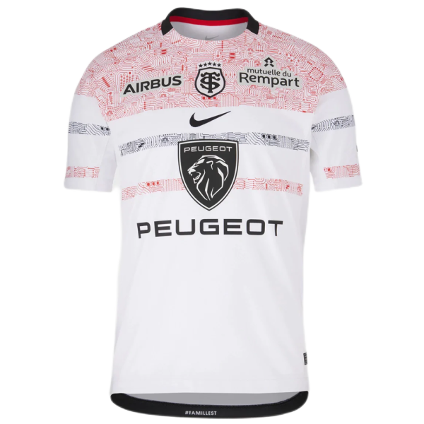 2022/23 Stade Toulousain Away White Rugby Shirt 图卢斯