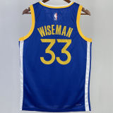 2023/24 Warriors WISEMAN #33 Blue NBA Jerseys
