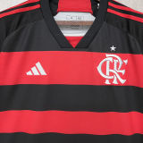 2024/25 Flamengo Home Kids Soccer Jersey