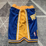 Warriors Retro Blue Four Bags NBA Pants